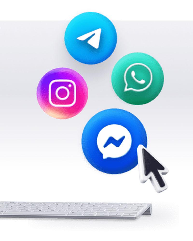 Atendimento automático para whatsapp, instagram, facebook e telegram